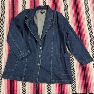 Dark Denim Oversized Jacket Blazer